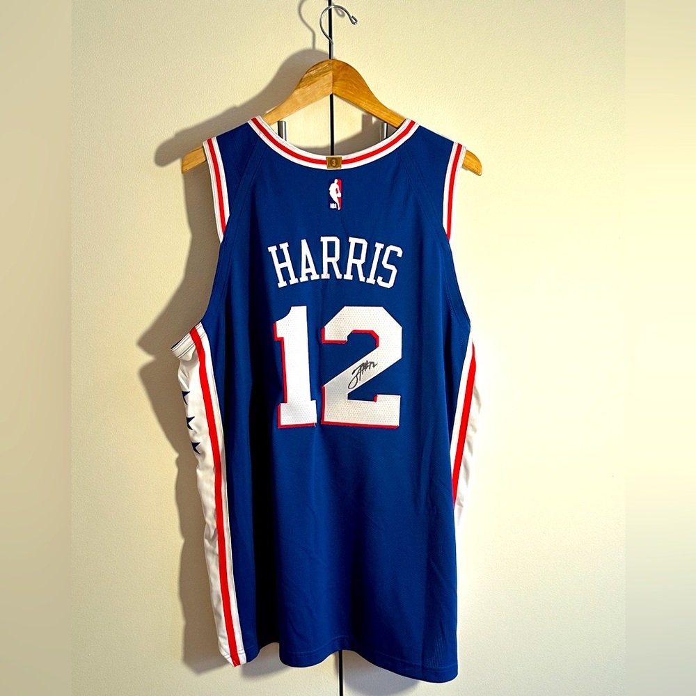 Philadelphia 76ers Autographed Authentic Tobias Harris Jersey
